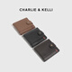 Charlie / Kelli Marke Light Luxury CK Wallet Herren Horizontaler kurzer Aufbewahrungskartentasche Münzbrieftasche Geburtstagsgeschenk für Freund Kaffee [Praktisches Geschenk für den chinesischen Valentinstag]