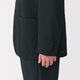 
MUJI men's style, easy-dry elastic bubble yarn, jacket, men's jacket, casual suit, 25 years spring and summer, black L (175/100A)