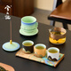 Xi Yuan Ji Forbidden City Cultural and Creative Tea Set is a birthday gift for men and fathers, a gift for colleagues and friends as a housewarming gift for their housewarming, wedding, and wedding. My Tea Set-Green Smooth Gift Box is a practical gift for elders, friends, retirement, opening, and resignation gifts.