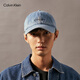 Calvin KleinJeans men and women simple ck embroidered letters trendy retro curved veil denim baseball hat gift HX0278 458-Denim Blue One Size OS