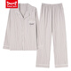 Catman Miiow Spring and Automne Pyjamas for Men Cotton Pure Cotton Lutte Large Taille pantalon à manches longues décontractées Le style d'été et d'hiver peut être porté à l'extérieur pour les vêtements à domicile omm12004 L (recommandé 100-130jin [Jin est égal à 0,5 kg]))