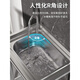 An Junsheng commercial kitchen sink 304 stainless steel wash basin with bracket integrated dishwasher household sink large single tank economical length 47 width 42 height 75 (no faucet)