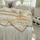 
Hao'e Baby summer cool quilt, newborn children's Doudou blanket for babies' special kindergarten air conditioning spring and autumn pure cotton cover blanket and quilt, baby Doudou blanket [Little Bear-100*100cm]