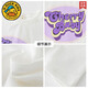G. Duckkids Girls Summer 2025 Nouveaux enfants à la mode et à la mode pour enfants à manches courtes décontractées Pantalon deux pièces 9889 T-shirt blanc +15106 Purple 120 cm
