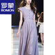 Romon (Romon) Vestido para el verano femenino 2024 Nuevo hermoso Temperamento de falda larga Celebridades de collar de mangas de alta gama alta s Vestido s