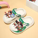 Zapatillas Nezha zapatillas para niños para niños en verano Nuevo dibujos animados sin deslizamiento para bebés cubiertos zapatos de punta negrura-naranja-nezha 18 26 0 mm (tamaño 26-27) adecuado para la longitud del pie.5c.5c