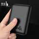 Kangaroo wallet men's genuine leather new fashionable wallet business thin small card bag integrated leather wallet black [litchi pattern]