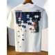 Großer Größe 200 Jin [Jin entspricht 0,5 kg] Rundes Hals kurzärmeliges T-Shirt für Männer 2025 Sommer Hong Kong Style Drucken Baumwoll-T-Shirt plus Fett Plus-Größe Männer JSW9923 White M Empfohlen 90-108 Jin [Jin gleich 0,5 kg]