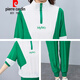 Pierre Cardin Ice Silk Casual Anzug für Frauen 2025 SOMMER NEW LOSS LOOSS Großversion Frauen modische altersreduzierende kurzärmelige Sportbekleidung (684) Weiße M (Empfohlen 100 Jin [Jin gleich 0,5 kg] oder weniger)