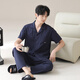 
Yu Zhaolin's new style new Chinese comfortable men's spring and autumn summer cotton home clothing suit cardigan casual and can wear pajamas outside 16859A L