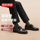 Made in Tokyo, first-layer cowhide leather shoes, men's interview formal shoes, glossy lace-up genuine leather wedding shoes, black 42