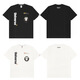 Aape kurzärmelige Sommermänner und Frauen gleiche vielseitige Paar halbärmelige Hemd-Tarn-Affen-Kopf-Trend Black 691 Pure Cotton High-Qualität M 90-110Jin [Jin entspricht 0,5 kg]