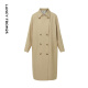 Langzi Armario básico Classic Breatbreaker Coat Windbreaker de doble pecho