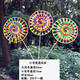 Colorful Old Beijing Windmill Children's Toys Outdoor Garden Courtyard Decoration Activity Props Park Scenic Spot Photography Small Single Turntable Vieil Poue-Pole en bois Polon de pole Moulin à vent 1 [Couleur aléatoire]