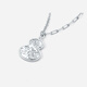 Saturday Fortune (ZLF) pt950 platinum necklace for women, versatile car flower crushed ice gourd chain pendant for girlfriend 40+5cm-4.39g
