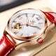 
OLEVS 520 Valentine's Day Gift Couple Watch A pair of fully automatic mechanical watches multi-functional gifts for boyfriend and girlfriend 3601+6636 white [Lifetime Warranty]