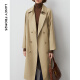 Langzi Armario básico Classic Breatbreaker Coat Windbreaker de doble pecho