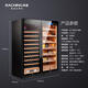 Pupan cigar cabinet customized CS600 double-door red wine and cigar integrated cabinet combination constant temperature and humidity cabinet black walnut color cigar and wine cabinet combination