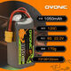 电池1050/1300/1550mAh120C4S6S14.8V航模穿越机锂电池 6S1300MAH120C Ovonic电池1个