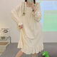 
Xianxiu Spring and Autumn New Sweet Large Size Over-Knee Long Sleeve Night Dress Home Clothing 16863 Cute Three-eyed Cute B 170 M (suitable for 80-100 Jin [Jin equals 0.5 kg])