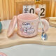 Cute Fufu Birthday Cake Mug Ceramic Cup with Covered Spoon as a Beautiful and Meaningful Birthday Gift for Girls Gift Box Cheese Cup + Cover + Spoon 1 Piece 350ml