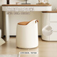 
Hangxuan Shijia master bedroom girls' makeup stool bedroom dressing table stool rotating makeup chair Italian minimalist round stool light luxury high-end style fixed style - cat claw skin orange + beige splicing