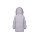 Bosideng milk tea series heart-shaped quilted 90 velvet fox fur collar mid-length large pocket loose warm jacket thick suit water blue 5012 M 165