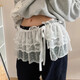 Mingyuegui lace fungus shorts butt curtain women's 2025 new spring and summer all-match lace apron curtain leggings skirt with a little lace style