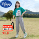 Disney (Disney) Girls Girls Summer Anzug modische und modische Kinder Girls Girls Summer to Jeded Girls Zweiteiler Sommerstil Green Top + Grey Hosen 677 110