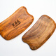 Hualijiang Hainan Huanghuali scraping board for back and full body meridian care, natural wood color, 105mm*58mm*8mm