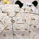 
Lexi Beiluo New Year Cloud Cotton Pajamas Long Sleeve Home Clothing 826#Love Bow 170 M