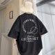 Aprikosenfarbe kurzärmeliges T-Shirt für Herren Sommerdünne Modemarke Lose lässige, halbärmelige Jungen runden Nacken Fünf-Punkte-T-Shirt 5012 Aprikosenfarbe M 90-110jin [Jin gleich 0,5 kg] kann getragen werden