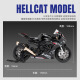 
Zhongmai Micro Simulation 1:12 VB12083 HP4 alloy car motorcycle model ornaments collection children's toy motorcycle gift HP4 alloy racing black