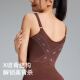 曲线主义云朵三角塑身连体衣收腹提臀夏季薄款 XL （140-160斤）  黑色 