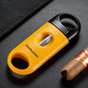 Kelong cigar smoking set of four sharp cigar cutters sharp cigar drill ceramic ashtray set CLT-23HG1 yellow four-piece set