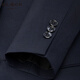 G2000 Wool Tencel Blended/Comfortable Stretch/Shopping New Style Men's Machine Washable Business Suit and Trousers Anti-static-Contains Wool-Plain Weave-Dark Navy 46