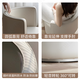 Jinwu master bedroom dressing stool home bedroom light luxury high-end dressing stool rotatable dressing table single back ballet stool fixed version off-white ballet stool-leather surface