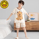 G. DUCKKIDS男童睡衣纯棉短袖卡皮巴拉2025超火两件套夏装儿童家居服大童套装 N694哪咤 165 cm/大童L码体重100-115斤拍