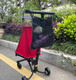 Little Huzi's baby walking artifact hanging bag hanging bag net bag baby stroller large capacity multi-function storage bag storage bag gray double-layer hanging bag