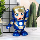 Qianfeng Internet Celebrity Dancing Robot Modelo de juguete eléctrico Canto y baile Robot de baile de regalos para regalos infantiles [Red-84 Canciones] con batería ordinaria