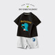 G.DuckKids Petit Boy Yellow Duck Set 2025 Été Nouveau style Small and Mediafred Children's Baby Short Shorts en deux pièces Enfants en coton pur pour enfants AP14034 blanc + i13799k bleu marine 105 cm