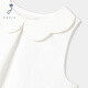 JACADI Yacadi French Girls Sleeveless Round Neck Shirt 2025 Summer New Product All-match T-shirt Top 2041079 White 701 152 /12A