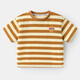 Wen Xiaoying Hello Ying Right Boy européen T-shirt à manches courtes Nouveaux vêtements d'été Vêtements d'enfants pour enfants Bébé de garçon Summer Summer U15839 Beige 90 cm