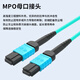 Boyang 8-core MPO-MPO fiber optic jumper female B polarity compatible with MTP 5m OM3 100 Gigabit multimode jump 40G/100G optical module fiber cable BY-8*MPO-M3B5