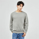 Giordano Sweater hommes peigned coton brodé de couleur unie de couleur unin pur coton rond Pullor pull mascu 18051602 66 Navy Blue XL