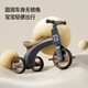 
MG.JRS German brand children's tricycle for men and women's baby balance bikes with anti-slip anti-turn with music and lighting gifts. Gray [1-3 years old] Children's Day holiday gifts