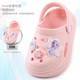 Disney Princess Elsa Children's Slippers Summer Girls' Crocs 2025 New Baby Garden Shoes Girls Baby Anti-Slip F2361 Orange Pink 18 cm 190