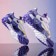 Tibetan American era children's football shoes boys breathable broken nails teenagers junior and middle school students lawn training anti-slip sneakers men 6199 black blue black red [15] Velcro 29