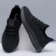
Huilirui 2025 spring and summer sports shoes men's shoes mesh fashion Korean versatile casual breathable shoes running shoes men 9905 black 41