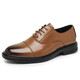 Yierkang Offizielle Website Casual Leather Schuhe Männer Britisch spitze Zehen Business Formale Wear Arbeiten Bräutigam Hochzeit Nachtclub Friseur Schwarz Koreanisch Version 6626 Schwarz 41